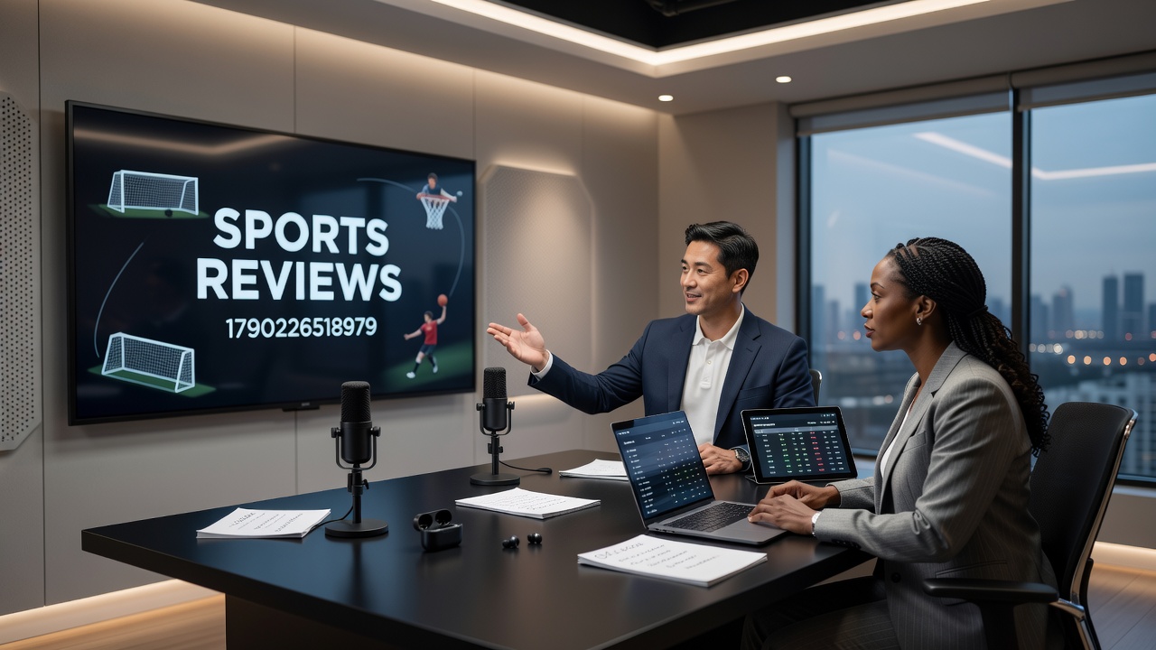 Athletes reviewing sports gear performance data in the field